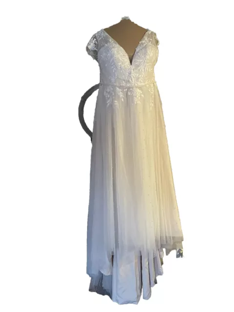 davids bridal wedding dress size 22w