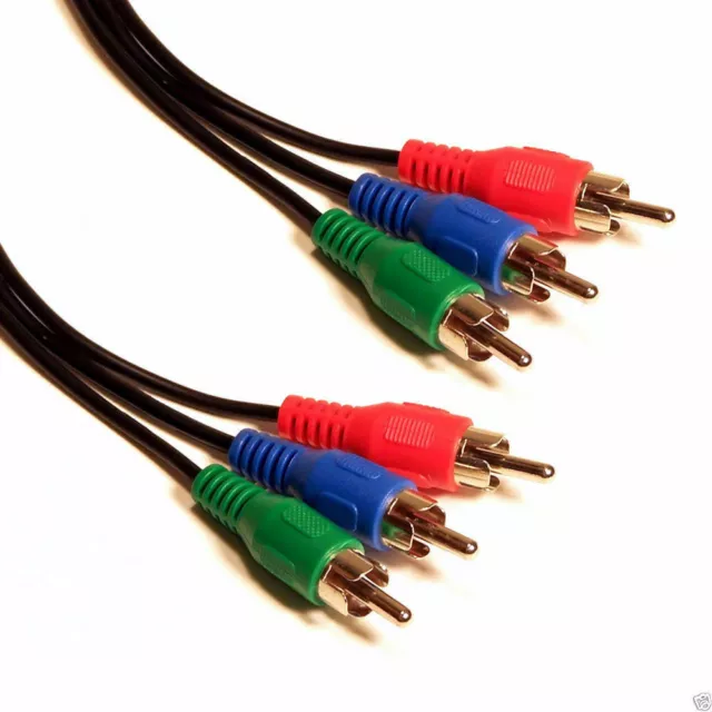 3m RGB Component Video Lead 3 Phonos To 3 RCA Phono Cable [005707]