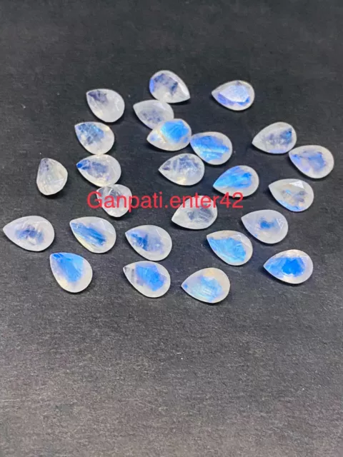 Rainbow Moonstone Loose Gemstone Faceted Pear Cut 9x6 MM Natural 1 Pcs Lot E