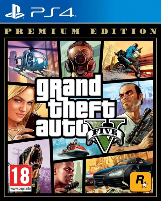 Ps4 Videogioco Gta 5 Premium Edition Grand Theft Auto 5 V Eu Playstation 4 Gta