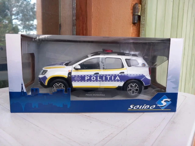 SOLIDO Dacia Duster Ph.2 Police Municipale blanc 1/18 - Collection