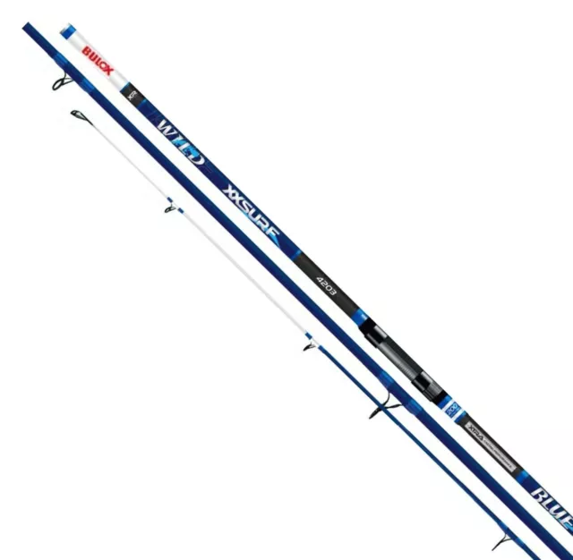 Canna Pesca Surfcasting 3 Pezzi Bulox Xxsurf Blu 420 - 200 Gr Cima Ibrida New