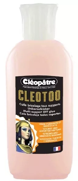 CLÉOPÂTRE COLLE BRICOLAGE CLÉOTOO 100GR collage puisant grande résistance à EAU
