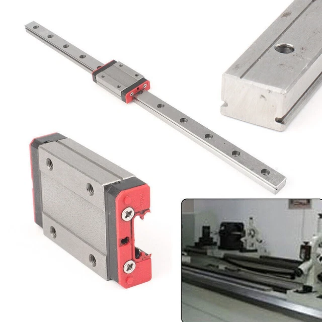 12MM MINIATURE LINEAR Slide Rail Guide / MGN12H Sliding Block CNC Fit ...