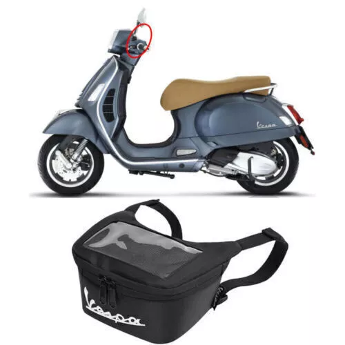 Handlebar Bag For Vespa Scooter 2009-2021 Vespa GTS 300 Sprint 150 Primavera 150