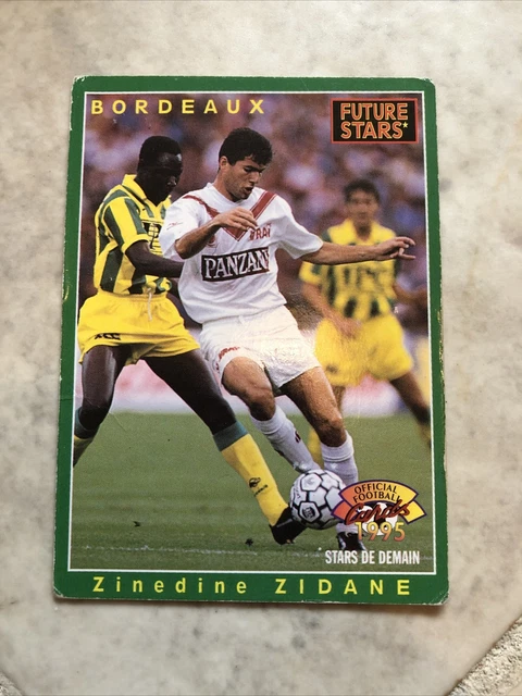 ZINEDINE ZIDANE 93-94 94-95 Rookie Bordeaux Panini Card
