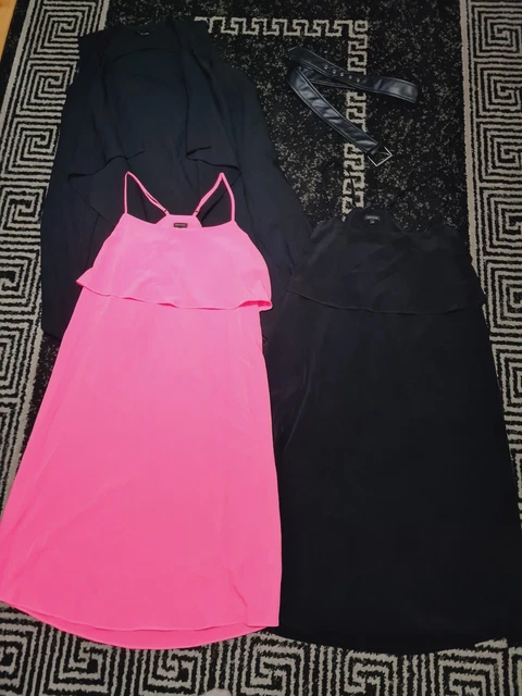 Bundle Of Women Clothes - Long Waistcoat NEW LOOK & Dresses RIVER ISLAND Size 16