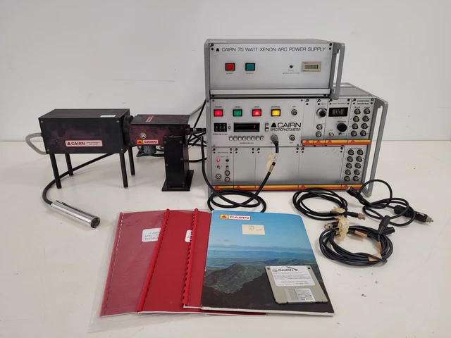 Cairn Modular Spectrophotometer w/ 75W Watt Xenon Arc Power Supply & Lamp Lab