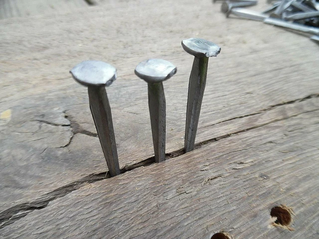 2" Fire Door Clinch Nails - Authentic Siding/Door Nails - Antique Style 3
