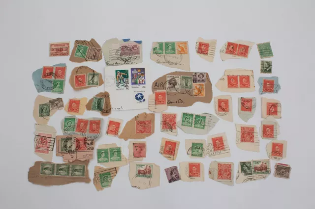 Australia vintage stamps job lot