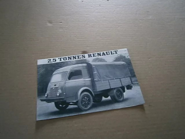 Catalogue  pub auto prospectus brochure Camion 2,5 t Renault