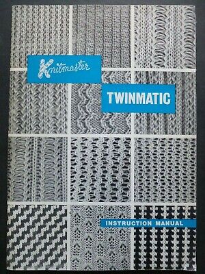 Knitmaster twinmatic manual de instrucciones-Vintage Máquina De Tejer