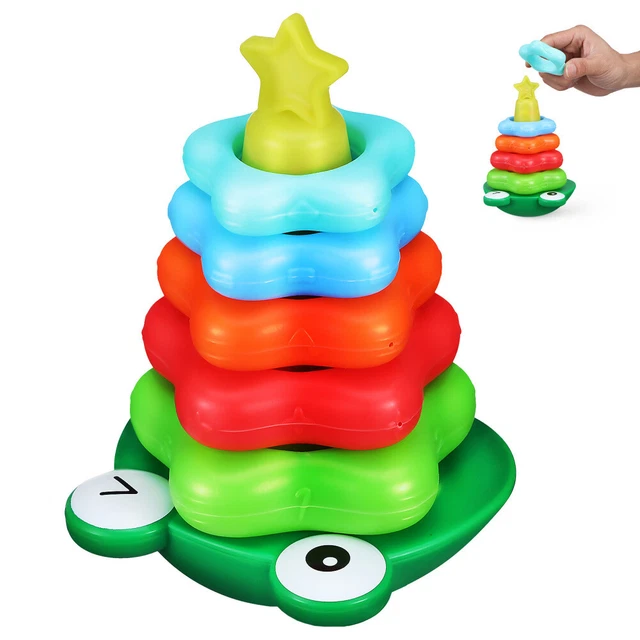 Anneaux Empilables Bloc D'empilage Jeu D'empilement De Bébé Cadeau Miniature
