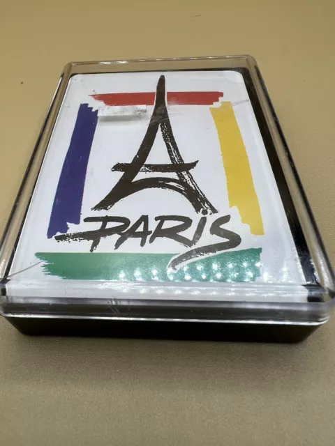 Paris Eiffel Tower Playing Card Set Polyne SAP Hotel Rue Du Temple France Sealed