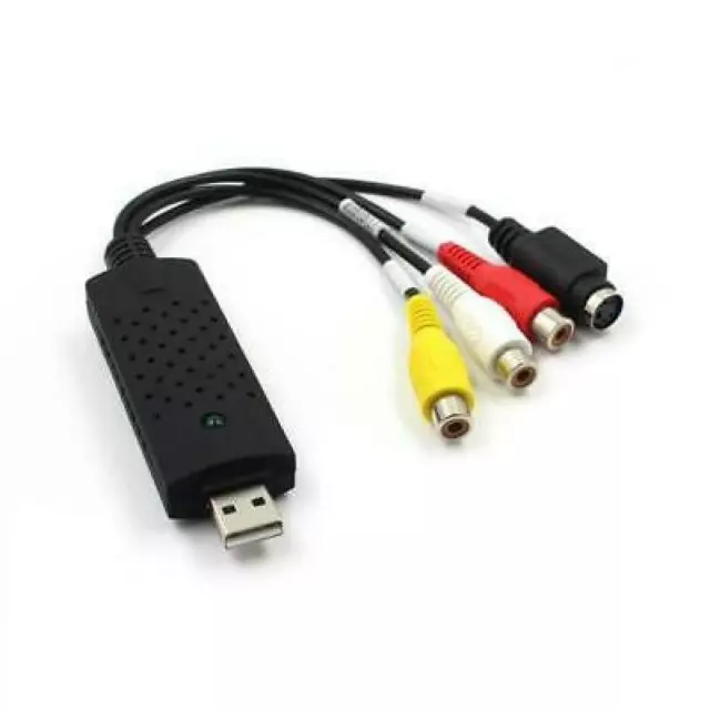 USB Video Capture Device USB 2.0 Easy to Cap Video TV DVD VHS DVR Capture Adapte