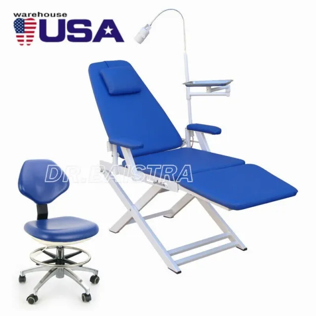 US Dental Unit Simple Portable Folding Chair /PU Doctor Assistant Stool
