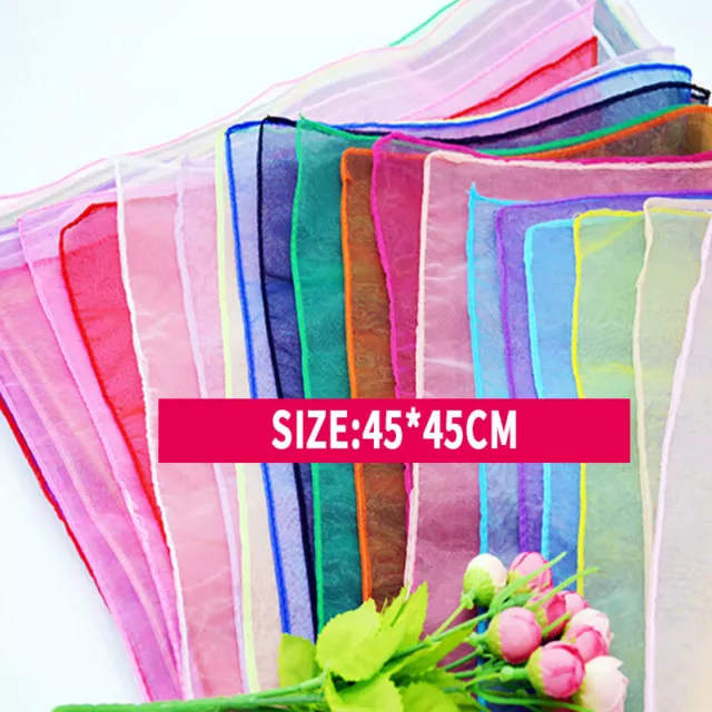 Women Ladies 50s Square Chiffon Neck Head Scarf Scarves Wrap Soft Stole Shawl