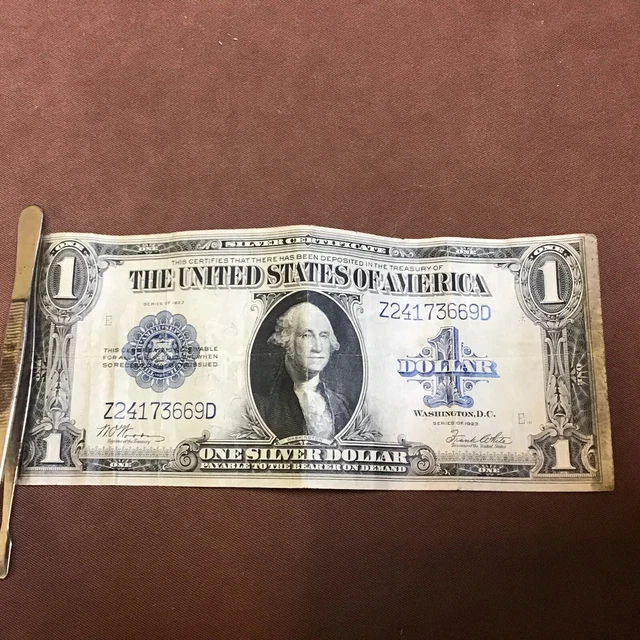 1923 series $1 One Dollar Silver Certificate Large Size Currency Note Bill