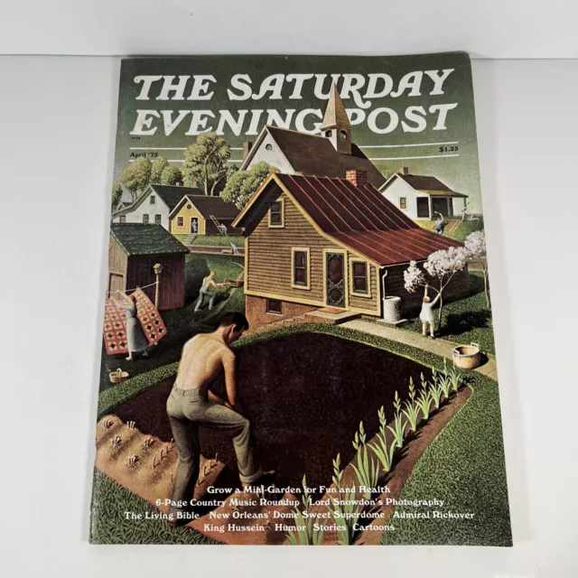 The Saturday Evening Post - April 1975 | Grow A Mini-Garden For Fun And Health -