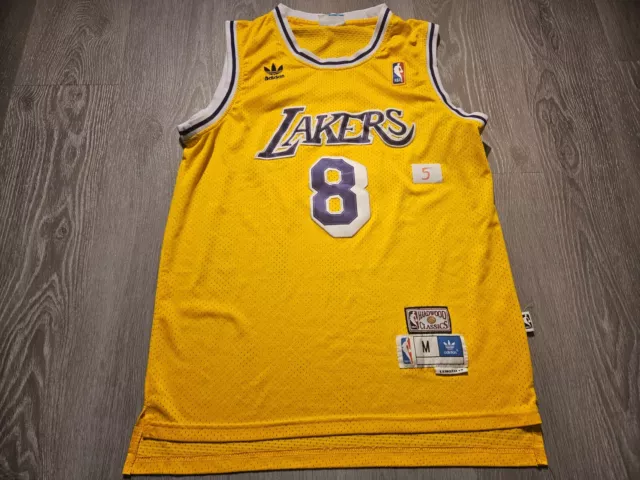 Mens adidas Los Angeles Lakers NBA BRYANT #8 basketball jersey shirt Size M