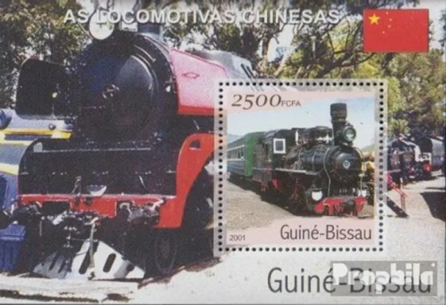 Guinea-Bissau Bloque 360 nuevo con goma original 2001 transporte- y transporte