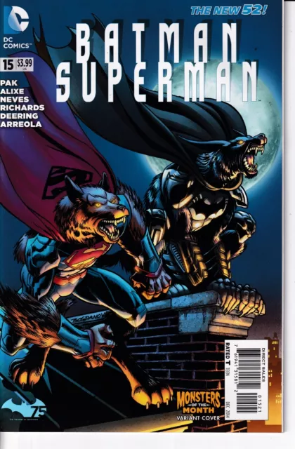 Batman Superman #15 The New 52 Variant  Dc Comics