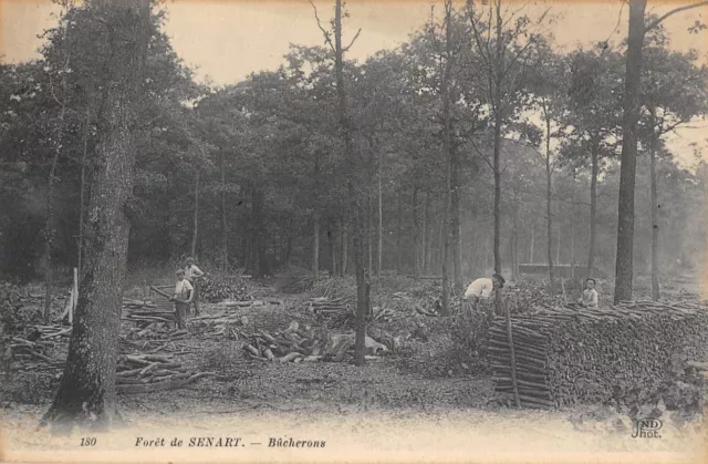 Cpa 91 Foret De Senart / Bucherons / Metier