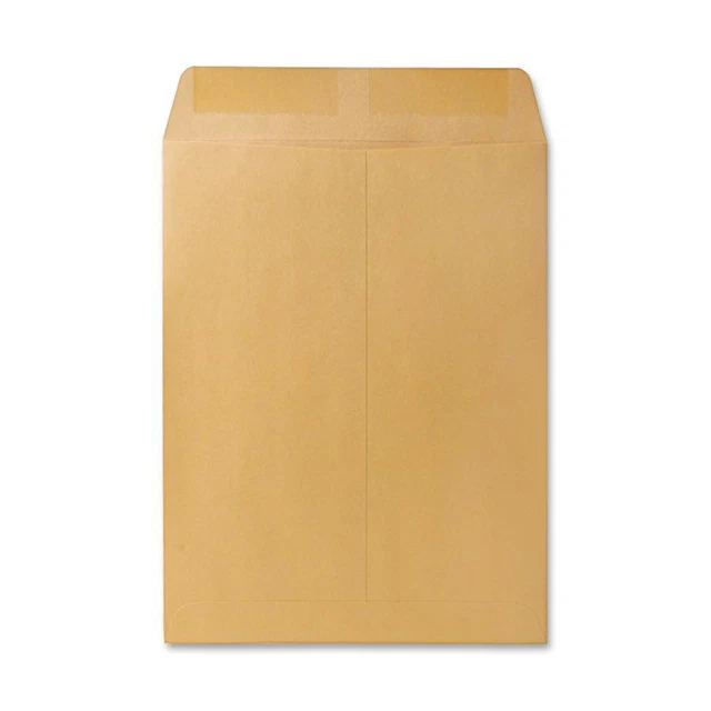 Catalog Envelope, Plain, 28Lb, 9-1/2"x12-1/2", 250/BX, Kraft