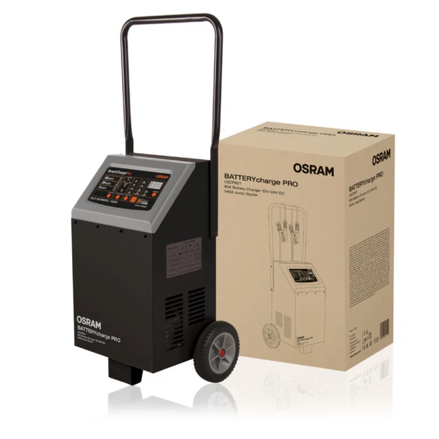 CARRELLO CARICABATTERIA PROFESSIONALE PRO 60A 12 24V FINO A 700Ah