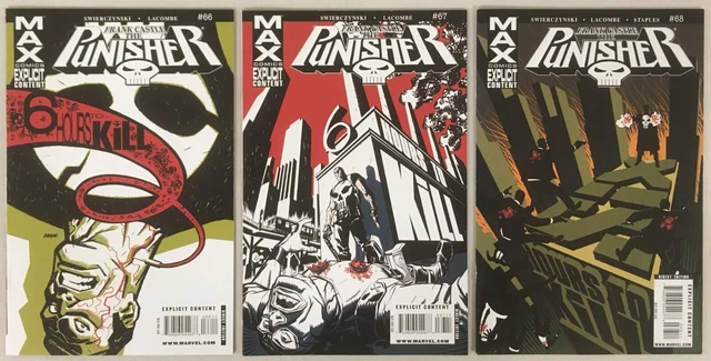THE PUNISHER Marvel Max 2007 lot of 3 comics # 66 67 68 (9.0/9.4 Grade)