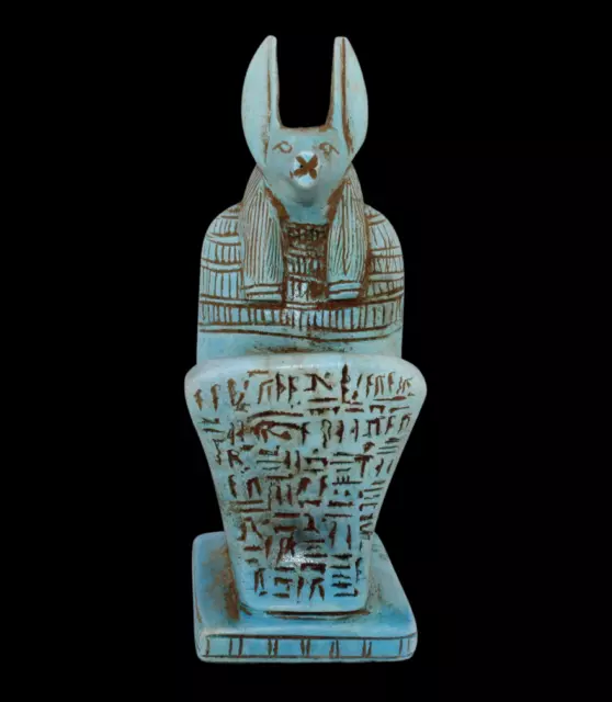 HANDMADE RARE ANCIENT EGYPTIAN ANTIQUE ANUBIS Set Statue -Egypt History