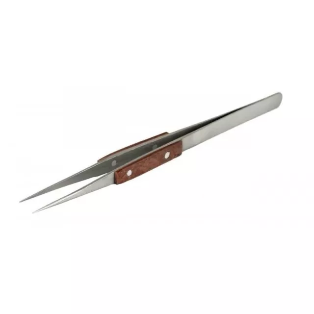 Tweezer Fibre Grip 6.5" Straight Fibre Handle Tweezers Straight Serrated Jaws