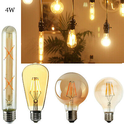 E27 4W Vis Vintage LED Ampoules Edison Ampoule Filament Lampe Blanc FR