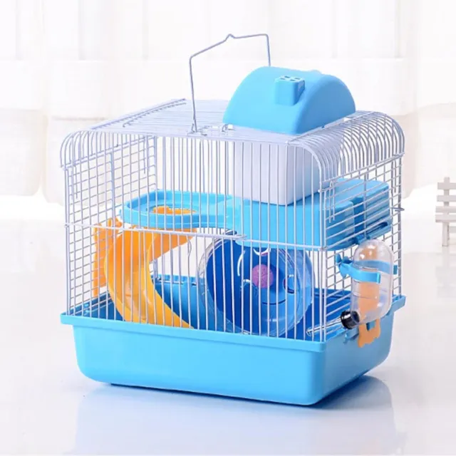 1PC Kaninchenkäfig Kunststoff Hamster Käfig Mit Rohre Hamster 3