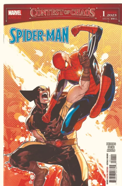 Spider-Man Annual (2023) 1 Marvel “Contest Of Chaos” Spider-Man Vs Wolverine! Nm