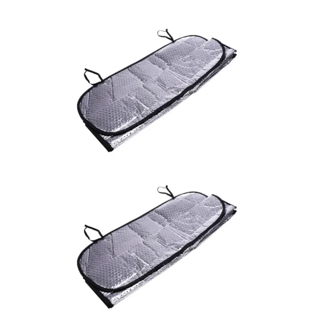 2 Pieces Windshield Sun Visor Car Windshield Cover Automatic Foldable