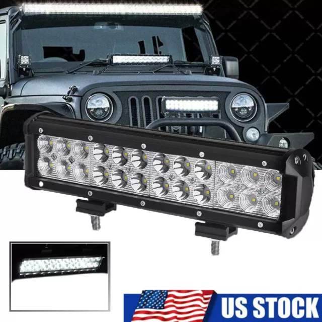 12" 22 inch LED Work Light Bar Super Spot Flood Driving OffRoad Truck UTV 4WD