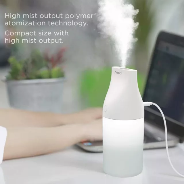 USB Luftbefeuchter 320ml Humidifier Aroma Diffuser LED Licht Raumbefeuchter