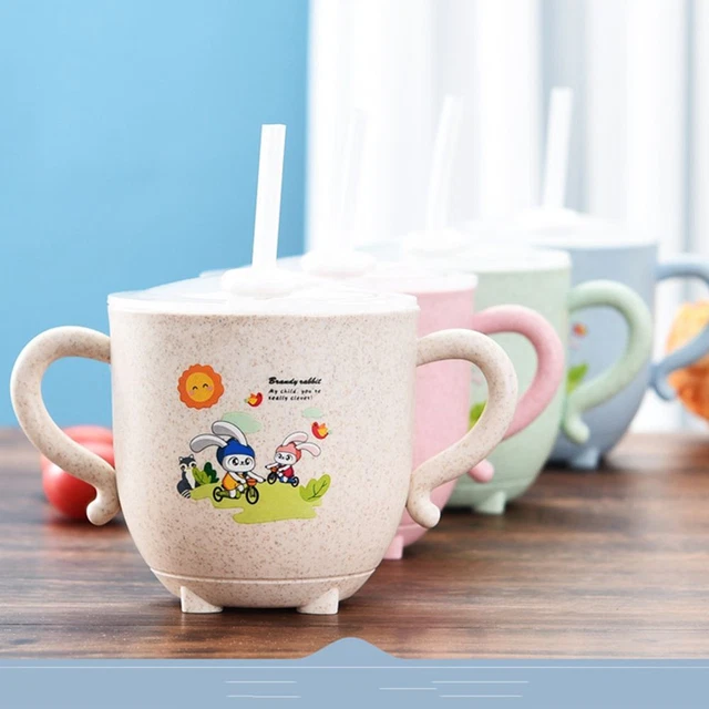 Botellas de agua para beber taza de leche resistente a las gotas para bebé pequeño