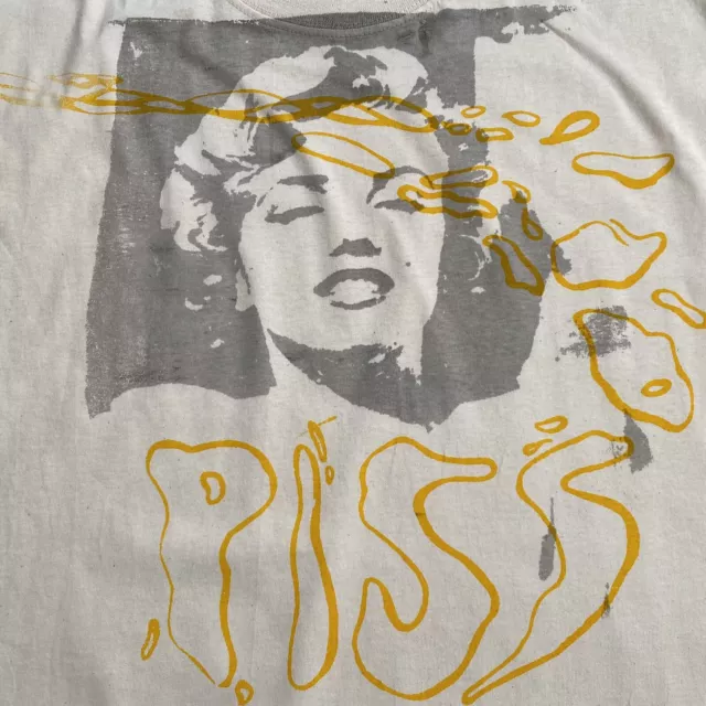 Punk Marilyn Monroe Pi*s TSHIRT Adults Only print-SIZE MEDIUM unisex - SALE