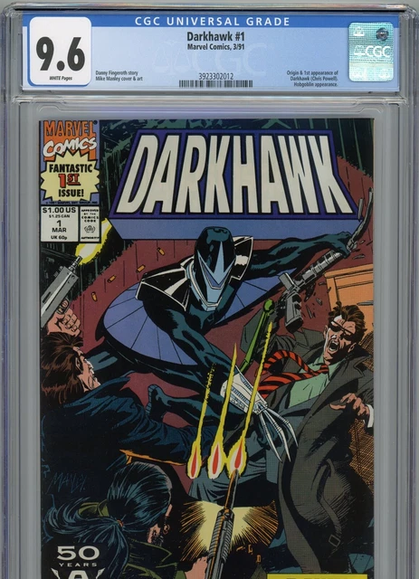 Darkhawk #1 Cgc 9.6 White Pages Marvel 1991 1St Appearance Of Darkhawk