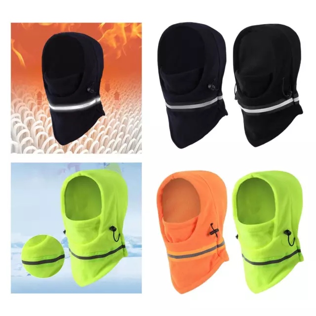 Masque de ski cagoule chaud, masque de protection en polaire réglable pour