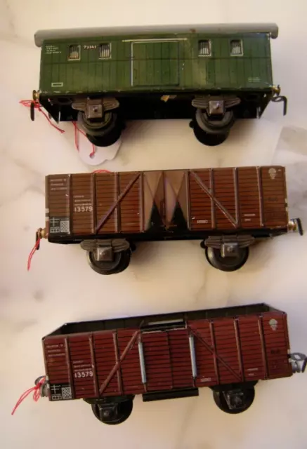 3 Güterwagen Waggons  KB Karl Bub  Spur 0 -
