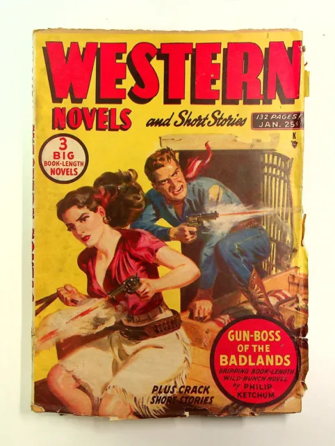 Western Novel and Short Stories Pulp Jan 1950 Vol. 12 #3 VG