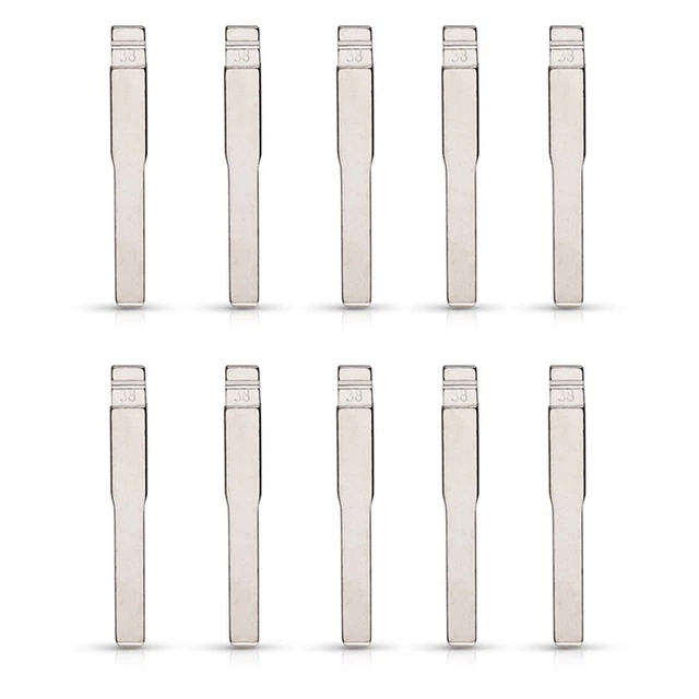 10Pcs Metal Uncut Flip Remote Car Key Blade HU101 No.38 Key Blade for M4P3