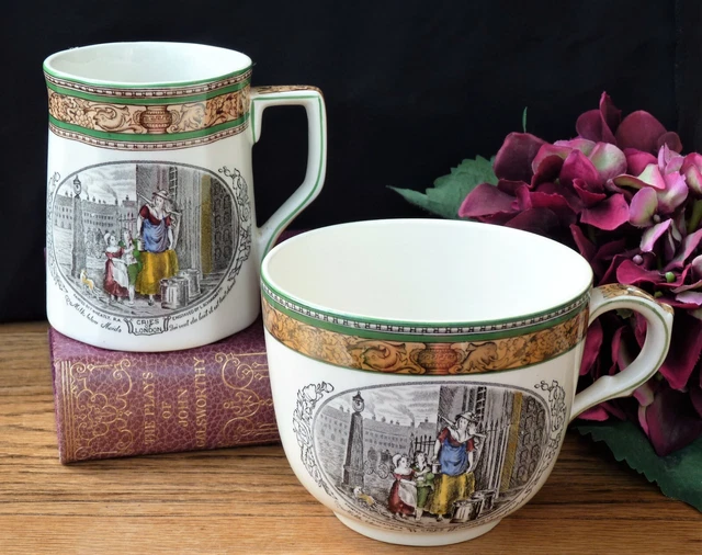 Adams oversized tea cup & mug Cries of London Vintage