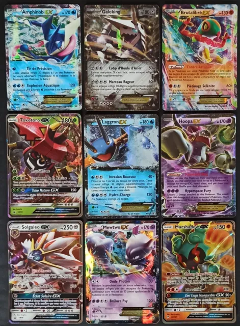 Lot of 9 Pokemon Cards Gx Ex Ultra Rare Promo - FR - US