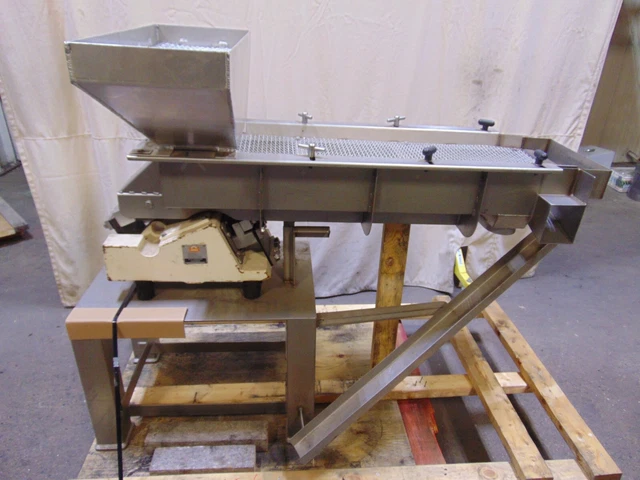 Eriez Stainless Steel Vibratory Vibrating Hopper Table Feeder 38" x 12" 115 Volt