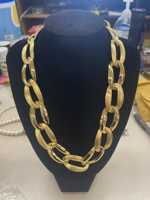 Vintage Napier Gold Link Necklace 20"