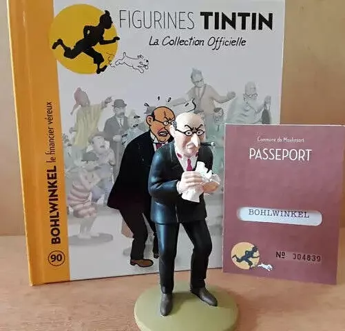 Figurine Tintin Collection Officielle- Bohlwinkel le financier véreux n°90